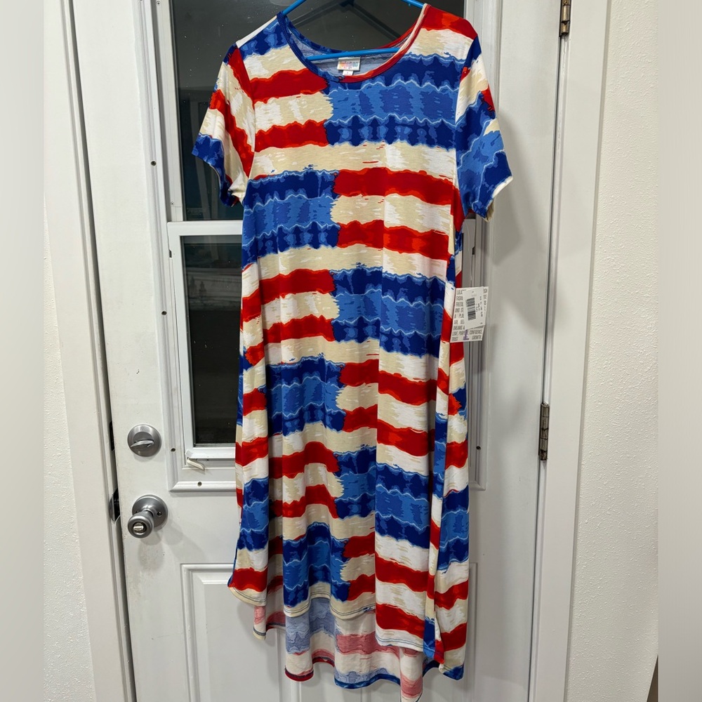 Lularoe Women’s Size Large Americana Carly Dress